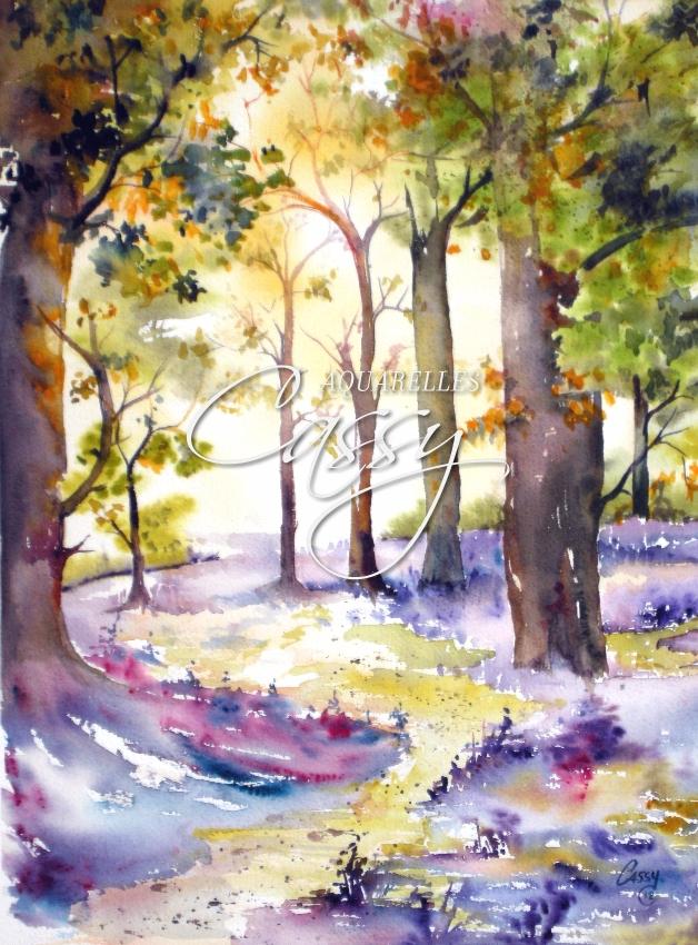 Sous Bois 41 cm X 31 cm